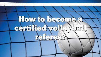 How to become a certified volleyball referee?