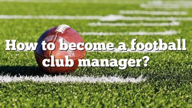 How to become a football club manager?