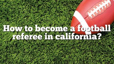 How to become a football referee in california?