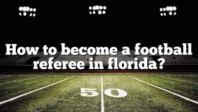 How to become a football referee in florida?
