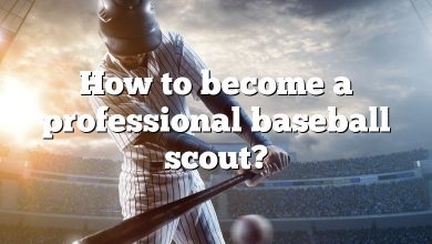 How to become a professional baseball scout?