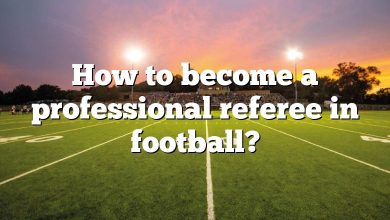 How to become a professional referee in football?