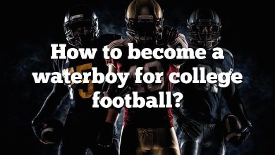 How to become a waterboy for college football?