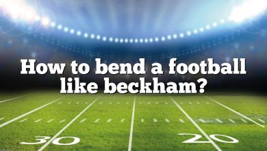 How to bend a football like beckham?