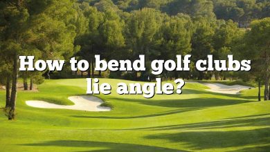 How to bend golf clubs lie angle?