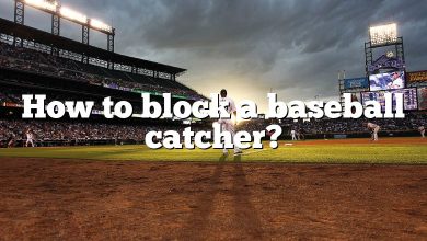 How to block a baseball catcher?