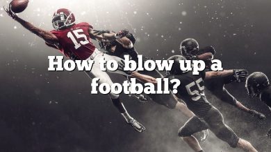 How to blow up a football?