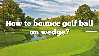 How to bounce golf ball on wedge?