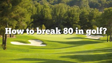 How to break 80 in golf?