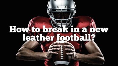 How to break in a new leather football?