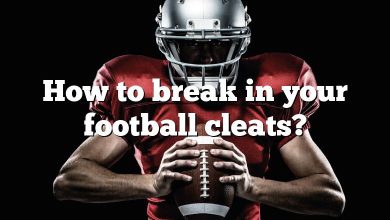 How to break in your football cleats?
