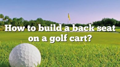 How to build a back seat on a golf cart?