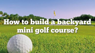 How to build a backyard mini golf course?