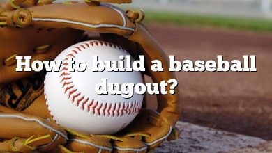 How to build a baseball dugout?