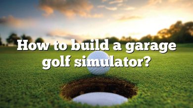 How to build a garage golf simulator?