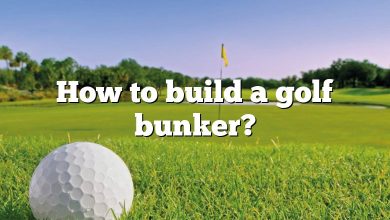 How to build a golf bunker?