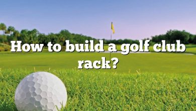 How to build a golf club rack?