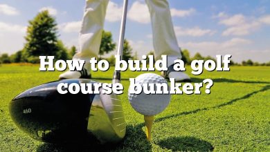 How to build a golf course bunker?