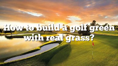 How to build a golf green with real grass?