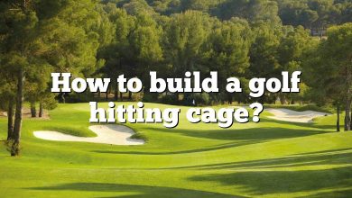 How to build a golf hitting cage?