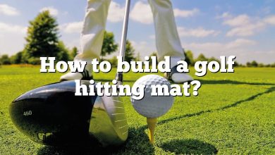 How to build a golf hitting mat?