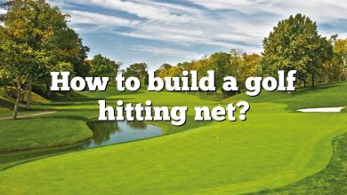 How to build a golf hitting net?