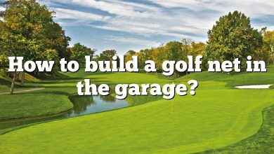 How to build a golf net in the garage?
