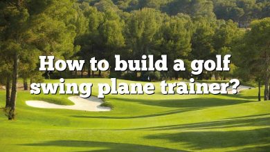 How to build a golf swing plane trainer?