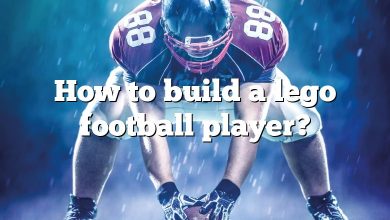How to build a lego football player?