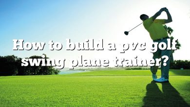 How to build a pvc golf swing plane trainer?