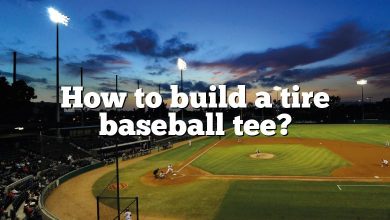 How to build a tire baseball tee?