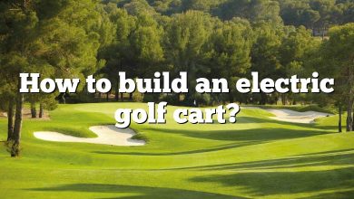 How to build an electric golf cart?