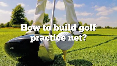 How to build golf practice net?