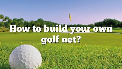 How to build your own golf net?