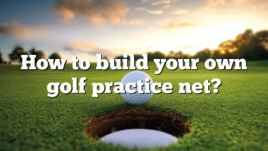 How to build your own golf practice net?