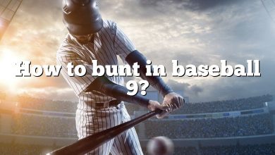 How to bunt in baseball 9?