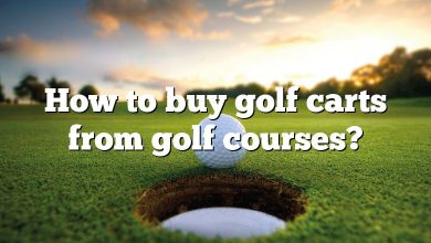 How to buy golf carts from golf courses?