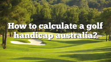 How to calculate a golf handicap australia?