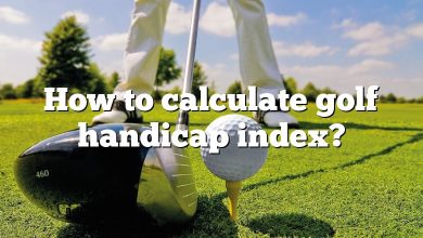 How to calculate golf handicap index?