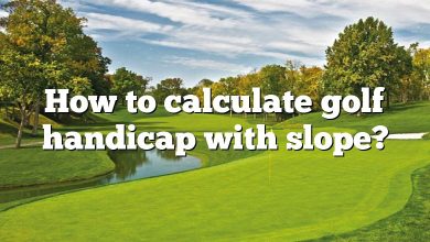 How to calculate golf handicap with slope?