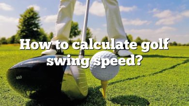 How to calculate golf swing speed?