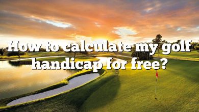 How to calculate my golf handicap for free?