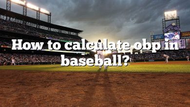 How to calculate obp in baseball?