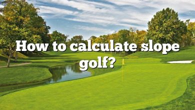 How to calculate slope golf?