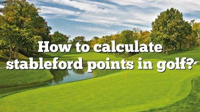 How to calculate stableford points in golf?