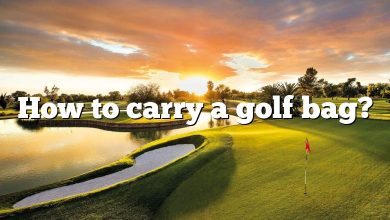 How to carry a golf bag?