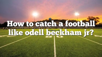 How to catch a football like odell beckham jr?