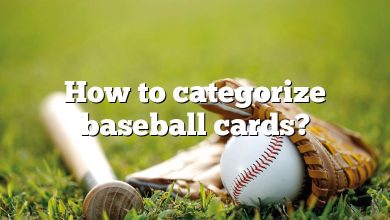 How to categorize baseball cards?