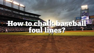 How to chalk baseball foul lines?