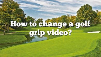 How to change a golf grip video?